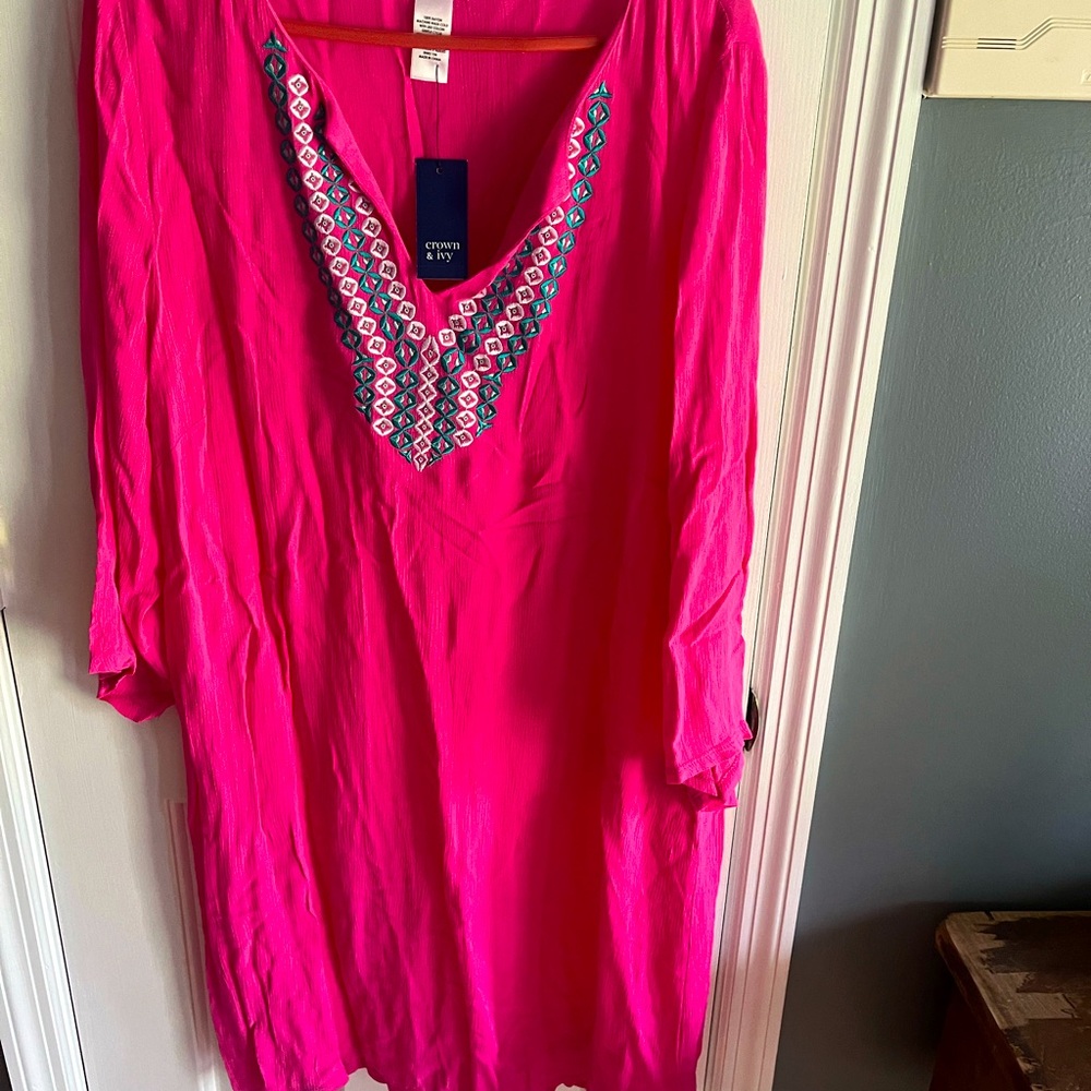 Brand new with tag. Lightweight pink casual dress.